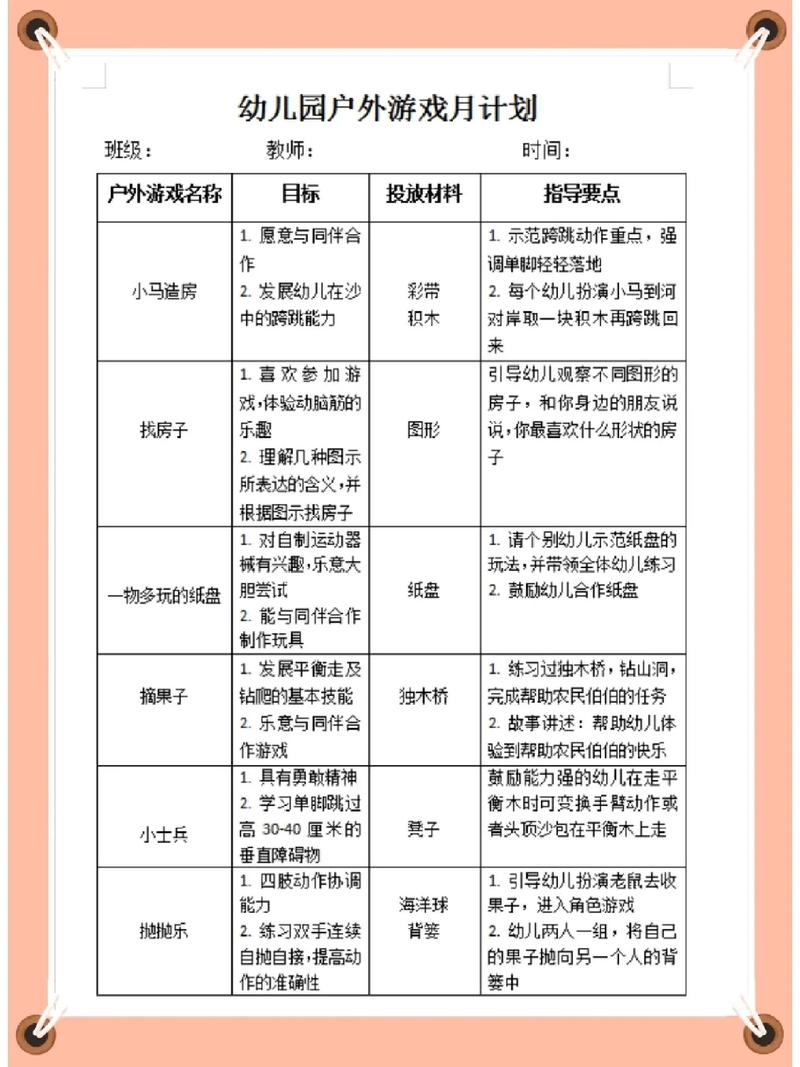 幼儿园户外活动有哪些，幼儿园户外活动有哪些内容(2024头条知乎已更新）-第3张图片-汕团网