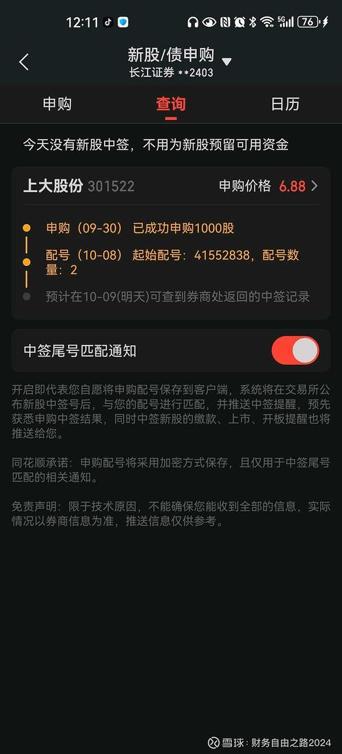 新股申购如何知道自己中签?新股申购如何知道自己中签了?(知乎)-第4张图片-汕团网 新股申购如何知道自己中签?新股申购如何知道自己中签了?(知乎)-第4张图片-汕团网